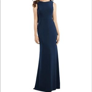 Dessy Collection Midnight Crepe Dress